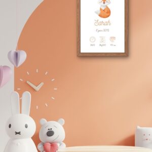 Affiche naissance animaux 