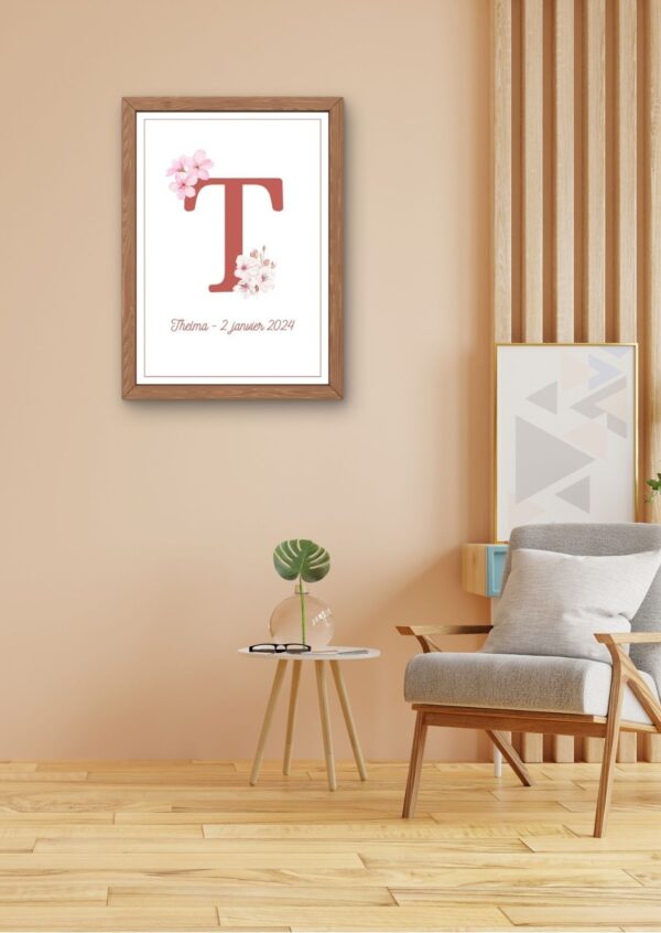 Affiches naissance lettre – Image 2