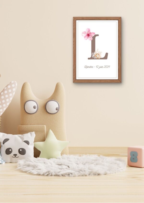 Affiches naissance lettre – Image 3