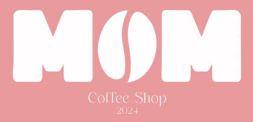 Logo de Mom Coffee Shop, structure avec laquelle Sarah Maternaissance a collaboré.